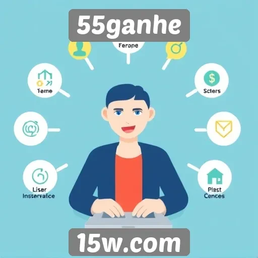 Recursos e funcionalidades do site 55ganhe